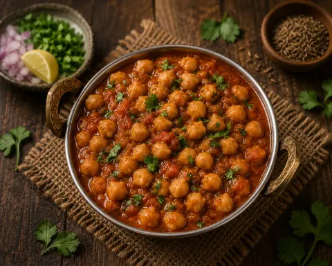 Channa masala chickpea curry at Masala Killiney