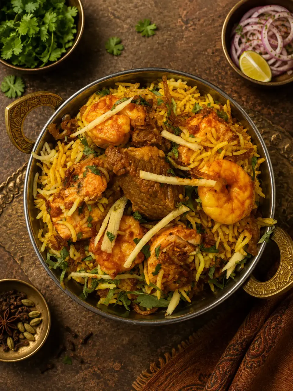 Mixed biryani from the Masala Killiney takeaway menu, Killiney Dublin