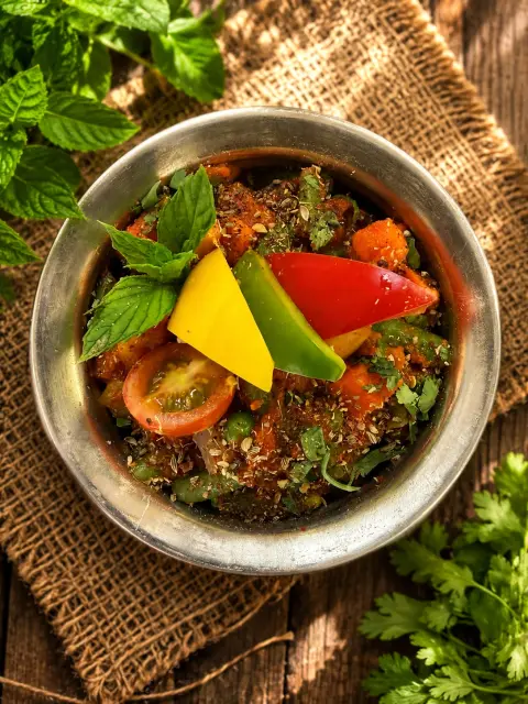 Subz maloni vegetable curry at Masala Killiney