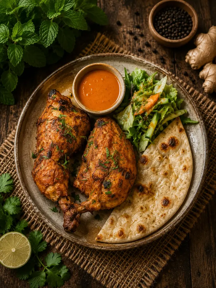 Tandoori chicken takeaway collection at Masala Killiney, Killiney Shopping Centre